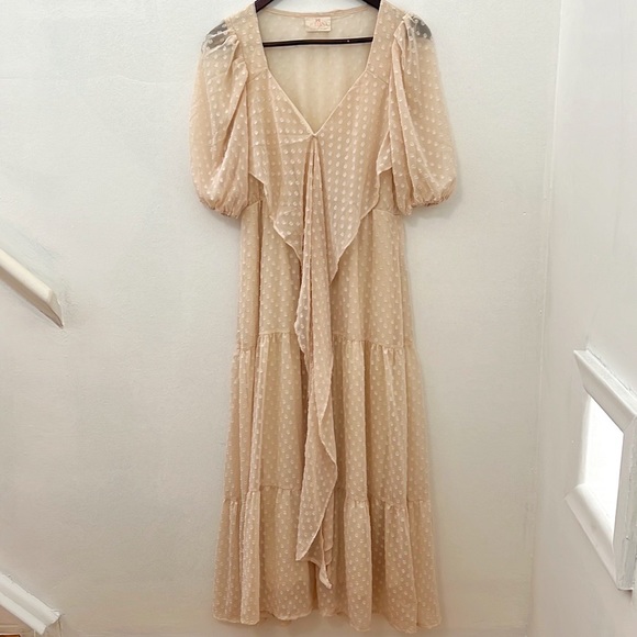 Swiss-Dot Maxi Dress - Picture 2 of 10